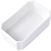 Plato Rectangular de Cerámica Blanco para Condimentos, Plato para Hot Pot, Plato para Salsa para Mojar Aceite, Plato Cuadrado tipo Caja de Estilo Japonés, Uso Doméstico, Personalizable para Salsa al por Mayor