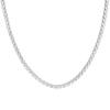 Joyería de Cadena de Circonita Europea y Americana Pulsera Cadena de Tenis de Acero Inoxidable Collar Lleno de Diamantes Que No Se Desvanece Lujo Ligero Accesorios de Mano Hip-Hop para Parejas