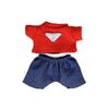 Solo Ropa para Muñeca 17cm Muñeca de Arrastre Gorro de Punto Camiseta Set de Tela Primera Generación Segunda Generación Tercera Generación Set