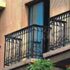 Barandillas de Hierro para Balcones Europeos, Terraza de Piso de Casa, Barandillas de Hierro Forjado, Barandillas de Artesanía Metálica, Instalaciones para Balcones