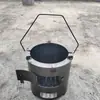 Estufa de leña para exteriores Barbacoa de carbón Calefacción Cocina Exterior Hogar Picnic Multifuncional Ahorro de energía Sin humo Leña