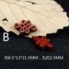 Fabricantes mayoristas de llaveros colgantes para coche, accesorios colgantes, pollo rojo, hoja roja, accesorios de sándalo rojo, palabra de la suerte, palabra feliz, tallado, nube trasera