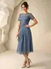 Vestido nuevo de gasa con encaje transfronterizo Amazon europeo y americano 2026