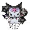 Directamente del fabricante: Set de Globos de Papel Deluxe Kuromi con Papel de Aluminio para Decoraciones de Cumpleaños Infantiles, Suministro al por Mayor