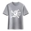 Nueva camiseta de One Piece Anime bidimensional para hombre y mujer, camiseta de verano de algodón de manga corta con la bandera de calavera pirata de Luffy Solon