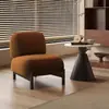 Tela Nórdica Estilo Crema Sofá de Ocio Diseñador Sala de Estar Casa de Huéspedes Silla Individual Balcón Sofá Pequeño Perezoso de Moda