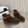 Estilo Coreano Moderno Popular Venta Caliente Cinturón de Cuero Hebilla Plana Botines Chelsea Mujer 2026 Otoño Versátil Cómodo Adelgazante Casual Botines Cortos