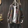 Suéter de Punto Rojo para Mujer, Nueva Moda Primavera 2026, Chaqueta Cardigan de Algodón con Estampado Retro en Capas
