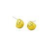 Aretes de botón de aguja de plata 925 estilo lujo ligero brillante japonés y coreano para mujer, chapados en oro de 18 quilates, aretes de moda de alta gama, aretes versátiles al por mayor