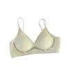 Lingerie Bonita em U para Costas de Mulheres com Seios Pequenos, Colete de Verão Fino Tudo-em-Um, Top Tubo Sutiã Sem Costura Invisível sem Costas