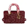 Transfronteiriço 2026 Novo Lenço de Seda Resistente Bolsa Lady Diana Bolsa Versátil Feminina Moda Bolsa de Ombro Transversal Comércio Exterior