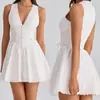 Vestido Corto Elegante de Verano con Retazos y Diseño Ceñido a la Cintura Marca Z, Estilo Nuevo 2026, Encaje Estilo Francés Za