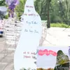 Decoración de Boda Estilo Escandinavo Espejo para Firma de Invitados Check-In Cartel de Bienvenida Boda en el Césped Set de Fotos Tablero Espejo de Piso