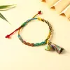 Pulsera de Cuerda de Colores del Festival del Bote del Dragón, Pulsera de Borla Pequeña de Zongzi Tejida a Mano, Adorno de Mano de Cuerda Roja de Cinco Colores de Buena Suerte para Niños