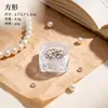 Caixa de armazenamento transparente de plástico com múltiplos compartimentos para nail art, joias e acessórios, porta-pílulas longo à prova de poeira e destacável, caixa à prova de poeira