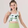 Ropa de yoga con tirantes de moda de impresión digital para comercio exterior de niños europeos y americanos, chaleco deportivo, traje de fitness y danza
