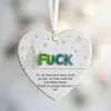 Decoración Navideña de Acrílico para Coche Colgante de Producto Nuevo Transfronterizo Colgante de Amor Papá Noel