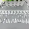 Venta al por mayor del fabricante Encaje Soluble Bordado de Encaje de Seda de Poliéster Borlas de Encaje Accesorios Encaje Decorativo para Cortinas DIY
