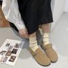 Zapatos Casuales Antideslizantes de Suela Suave de Maternidad de Moda Versátiles Mocasines Cómodos Zapatos de Mujer Versátiles Estilo Birkenstock Nuevos Otoño e Invierno 2025