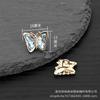 Botões de Borboleta Cravejados com Diamantes, Botões Metálicos Estilo Francês Estilo Chanel, Camisas, Ternos, Acessórios para Roupas de Tricô, Strass