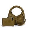 Cesta de verduras tejida de fábrica bolso de mujer pequeño retro casual hombro bandolera bolsa para lonchera portátil bolso de mujer entrega de una sola pieza