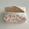 ETSY Venda Quente Necessaire Acolchoada Estampa Floral de Frutas Bolsa de Armazenamento para Cosméticos Grande Capacidade Bolsa de Armazenamento para Viagem