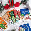 Caderno Pequeno de Natal Desenho Animado Papelaria Estudante 64K Mini Caderno Portátil Infantil com Pauta Bolso Caderno Venda por Atacado