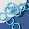 Variedad de metal de color opcional pintura abierta cierre de langosta anillo llavero colgante hecho a mano accesorios de joyería DIY