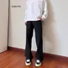 Calça de Terno Casual Solta Micro-Flare Estilo Coreano Tendência Versátil Calça Saber Outono/Inverno Com Veludo Extra Caimento Moda Masculina Calça de Terno