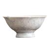 Taza Maestra de Ceniza de Planta de Fábrica Taza Individual Pintada a Mano Flor de Lirio Azul Taza Ondulada Cerámica Taza de Té Kung Fu Taza para Degustación de Té Grande