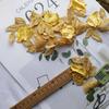 2 piezas de pegatinas de flores con costura de satén amarillo sin adhesivo, piezas de flores bordadas suaves de alta densidad