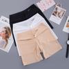 Pantalones de seguridad de seda helada y edición gruesa Talla grande Malla transpirable Pantalones de seguridad de malla Color sólido Ropa interior para mujer