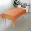 Toalha de Mesa Descartável Cor Sólida Espessa Impermeável Hotel Restaurante Toalha de Mesa Festa Banquete PEVA Lavagem Grátis