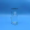Em Estoque Atacado 5-100ml Garrafas de Vidro Transparente para Óleo Essencial com Conta-gotas de Borracha, Garrafas Reutilizáveis, Garrafas Cosméticas, Garrafas de Perfume
