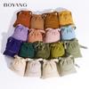 Nueva Venta Caliente Bolsa de Joyería de Sarga de Algodón Bolsa de Joyería Pequeña Bolsa de Joyería Boca con Cinturón de Alta Gama Bolsa de Joyería para Joyería Personalizada