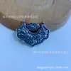 Prata de lei S990 Filme reverso Carpa Lótus Ruyi Xiangyun fechadura de longevidade colar de prata vintage envelhecido celebridade da internet fábrica atacado