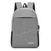 Mochila de Precio Especial Transfronteriza Mochila Escolar para Estudiante Gran Capacidad Mochila Casual de 17 pulgadas Color Sólido Repelente al Agua USB Regalo