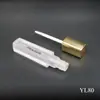 Elogio Tubo Vacío Personalizado Cuadrado Esmerilado Brillo Labial 2ml Plástico Transparente Tubo de Brillo Labial Material de Embalaje de Maquillaje