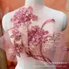 Aplique de Flor de Renda com Bordado 3D de Alta Resistência com Miçangas Patch de Renda Bordado DIY