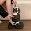 Botas Martin con puntera de concha para mujer 2026 nuevo otoño e invierno mostrar pies pequeño aumento de altura suela gruesa botines tubo de lana calcetines con peluche botas