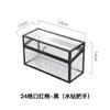 Caja de almacenamiento de cosméticos para el cuidado de la piel de vidrio rojo de red, caja de lápiz labial, joyería, máscara de escritorio, estante a prueba de polvo de gran capacidad al por mayor