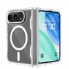 Adequado para Capa de Celular Magnética Dobrável Transparente iPhone 18 Duo 18 Duo Capa Protetora Integrada Lateral