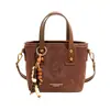 Bolso Cubo de Moda Tendencia Estilo Coreano para Mujer 2025 Otoño Nuevo Casual Versátil de Alta Gama para Hombro Cruzado