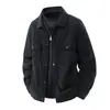 Chaqueta de hombre talla extragrande, chaqueta de béisbol holgada y extragrande de otoño e invierno para hombre, abrigo de pana para hombre talla grande