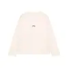 Amybaby Tops para Niñas Otoño 2025 Nuevo Casual Normcore Estampado de Letras Versátil Color Sólido Manga Larga t