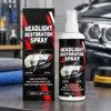 Spray de Cuidado para Faróis de Carro Amarelamento Oxidação Limpeza Desembaçante Polimento Renovação Spray de Cuidado