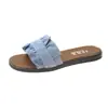 Nuevos Zapatos de Mujer Primavera y Verano Pantuflas Encaje Casual Playa talla grande Sandalias de Mujer Chanclas de Fondo Plano Venta al por Mayor