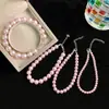 Pulseira de Pérolas de Vidro de Alta Qualidade para Mulheres, Luxo Leve, Nicho, Simples, Exquisite, Estilo Frio, Novo Acessório Versátil