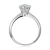 Anillo de Moissanita de 6 Garras al por Mayor Plata S925 Chapado en Oro Blanco Anillo de Bodas de Moissanita para Mujeres
