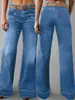 Nuevos Jeans Largos de Mezclilla de Pierna Ancha para Mujer, de Alta Calidad, Pantalones Casuales a la Moda, Adecuados para Todas las Estaciones, Cómodos de Usar